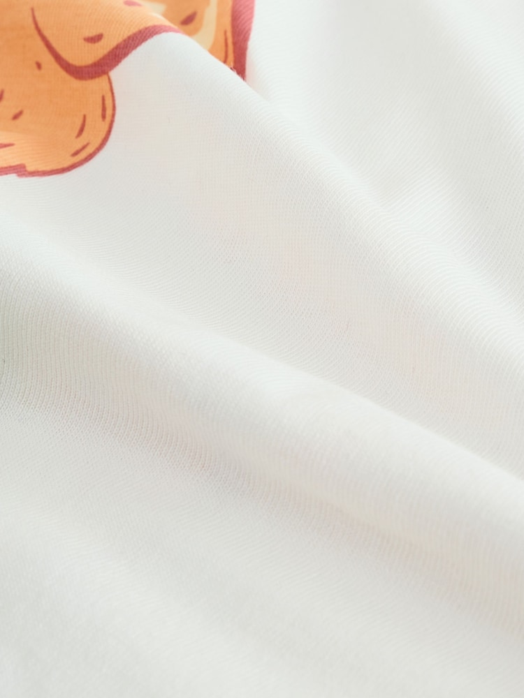 Ecru - London Zoo Short Sleeve 100% Cotton T-Shirt (3mths-8yrs) - Imagem 6 de 6