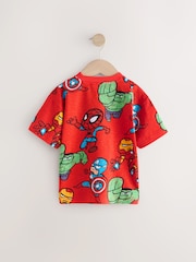 Red Marvel Short Sleeve 100% Cotton T-Shirt (6mths-8yrs) - Image 2 of 4