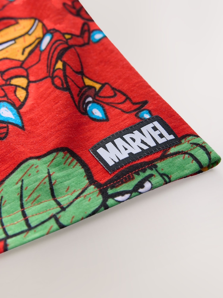 Red Marvel Short Sleeve 100% Cotton T-Shirt (6mths-8yrs) - Image 4 of 4