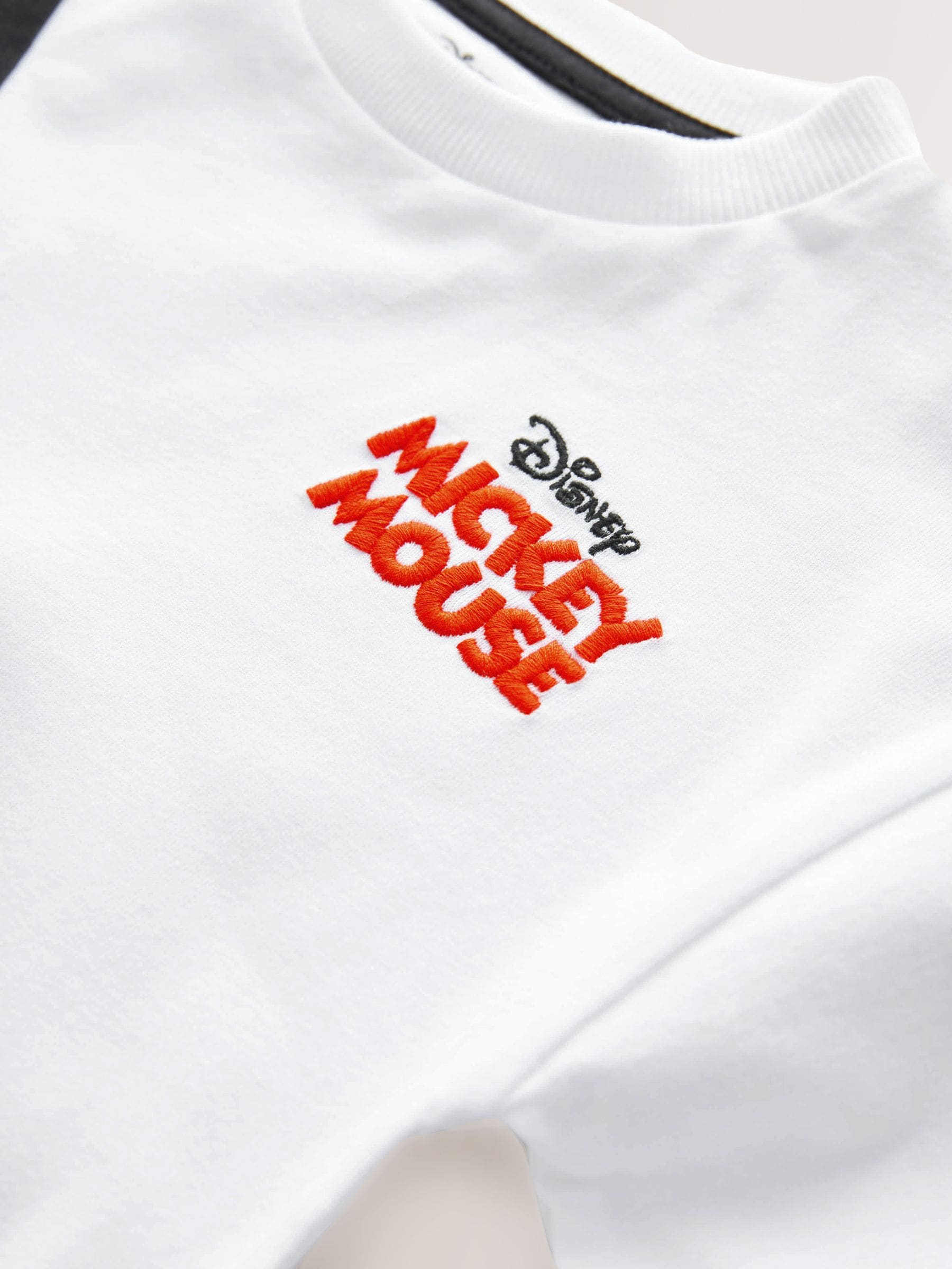 Buy White Mickey Mouse Short Sleeves Bumbag T-Shirt (3mths-8yrs