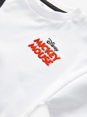 White Mickey Mouse Short Sleeves Bumbag T-Shirt (3mths-8yrs) - Image 3 of 4