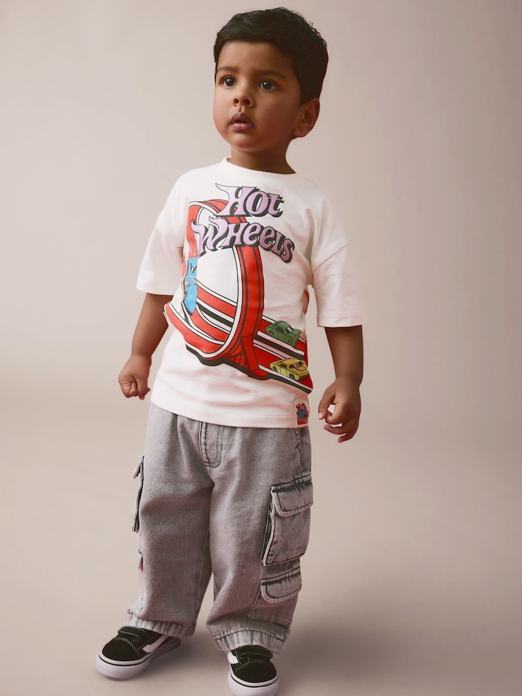 Ecru Hot Wheels Short Sleeve T-Shirt (3mths-8yrs) - Image 2 of 8