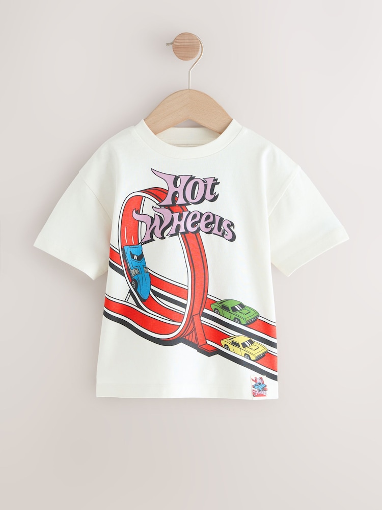 Ecru Hot Wheels Short Sleeve T-Shirt (3mths-8yrs) - Image 5 of 8