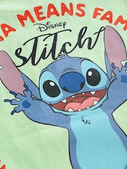 Green Lilo & Stitch Short Sleeve 100% Cotton T-Shirt (3mths-8yrs) - Image 4 of 4