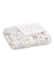 aden + anais White Dream Silky Soft Natural Woodland 100% Cotton Blanket - Image 4 of 4