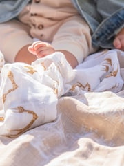 Aden + Anais Большое одеяло 100% Хлопок Сафари Dream Муслины 4 Набор - Изображение 3 4