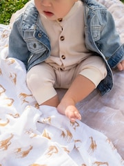 Aden + Anais Большое одеяло 100% Хлопок Сафари Dream Муслины 4 Набор - Изображение 4 4