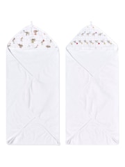 Aden + Anais Essentials s kapuco Elephant Circus 100% Cotton Komplet 2 - Slika 1 iz 6
