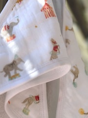 Aden + Anais Essentials s kapuco Elephant Circus 100% Cotton Komplet 2 - Slika 6 iz 6