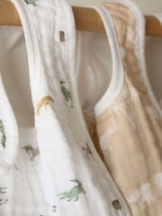Aden + Anais Snap 100% bombažni muslin Safari Dream BIBS 3 komplet - Slika 3 iz 4