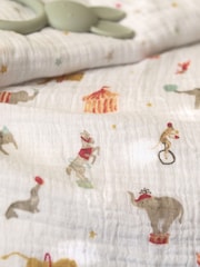 aden + anais Essentials 100% Cotton Elephant Circus Muslins Blankets 2 Pack - Image 2 of 2