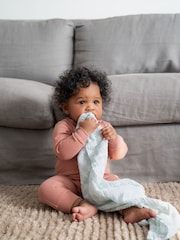 aden + anais White Essentials 100% Cotton Elephant Circus Muslin Squares 5 Pack - Image 4 of 5