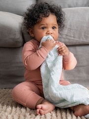 aden + anais White Essentials 100% Cotton Elephant Circus Muslin Squares 5 Pack - Image 5 of 5