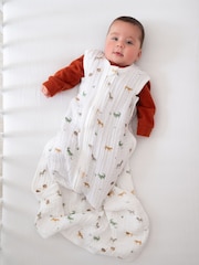 Modelo ligero de 1,0 tog de aden + anais Saco de dormir de muselina de algodón Safari Dream 100% algodón (18-36 meses) - Imagen 1 de 4