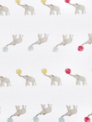 aden + anais White Essentials 100% Cotton Muslin Blanket Elephant Circus Muslins 4 Pack - Image 3 of 8