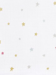 aden + anais White Essentials 100% Cotton Muslin Blanket Elephant Circus Muslins 4 Pack - Image 4 of 8