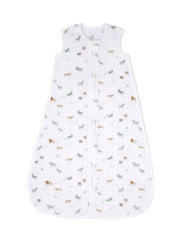 aden + anais White Light 1.0 Tog Cotton Safari Dream Muslins 100% Cotton Sleeping Bag - Image 4 of 4