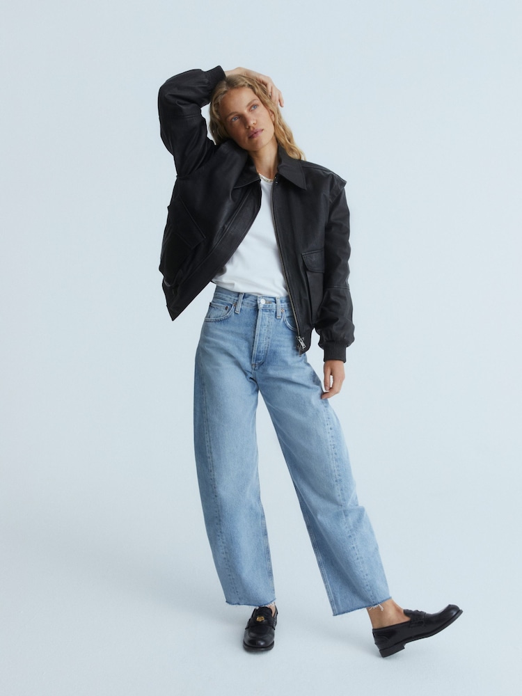 Remain Leather Bomber Black Jacket - Image 10 of 10