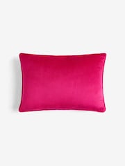 Fuchsia Pink 30 x 40cm Matte Velvet Cushion - Image 3 of 5