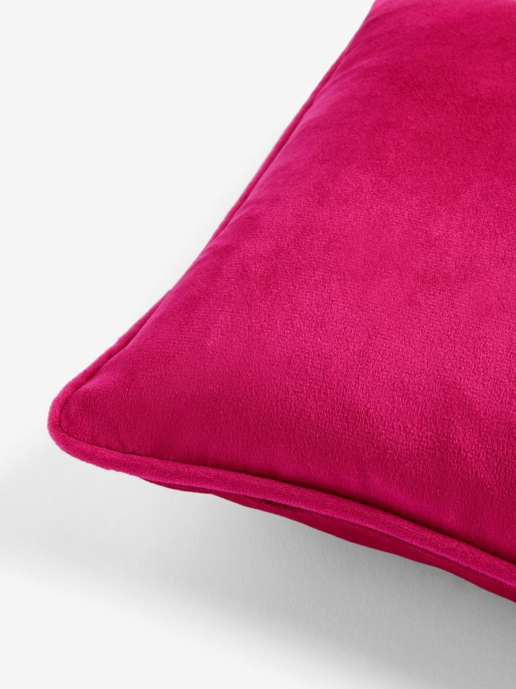Fuchsia Pink 30 x 40cm Matte Velvet Cushion - Image 5 of 5