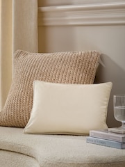 Natural 30 x 40cm Matte Velvet Cushion - Image 1 of 5