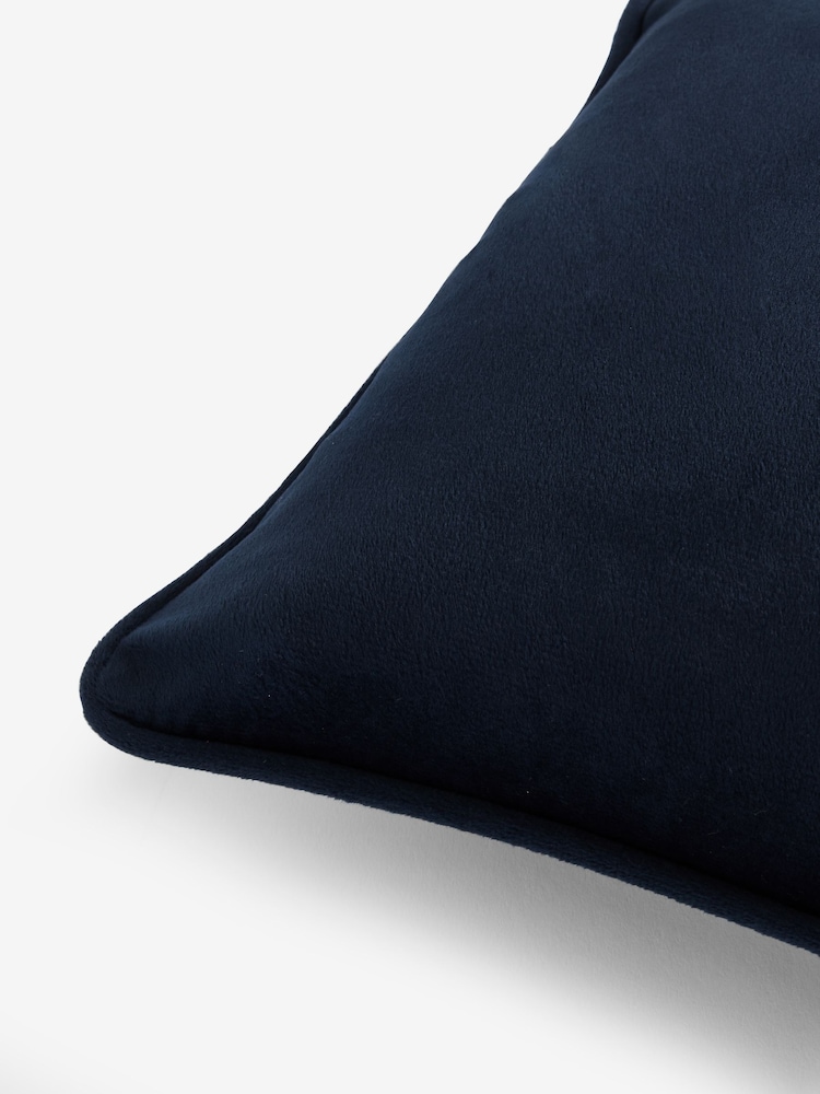 Navy 30 x 40cm Matte Velvet Cushion - Image 5 of 5