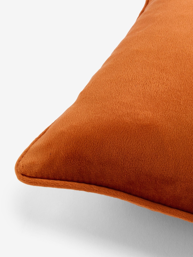 Light Orange 30 x 40cm Matte Velvet Cushion - Image 5 of 5 Light Orange 30 x 40cm Matte Velvet Cushion - Image 5 of 5