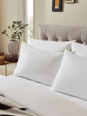 Set of 2 Collection Luxe 400 Thread Count 100% Egyptian Cotton Percale Pillowcases - Imagen 1 de 2