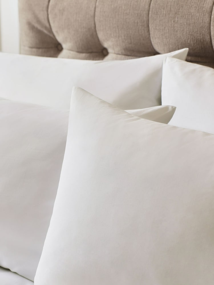 Set of 2 Collection Luxe 400 Thread Count 100% Egyptian Cotton Percale Pillowcases - Imagen 2 de 2