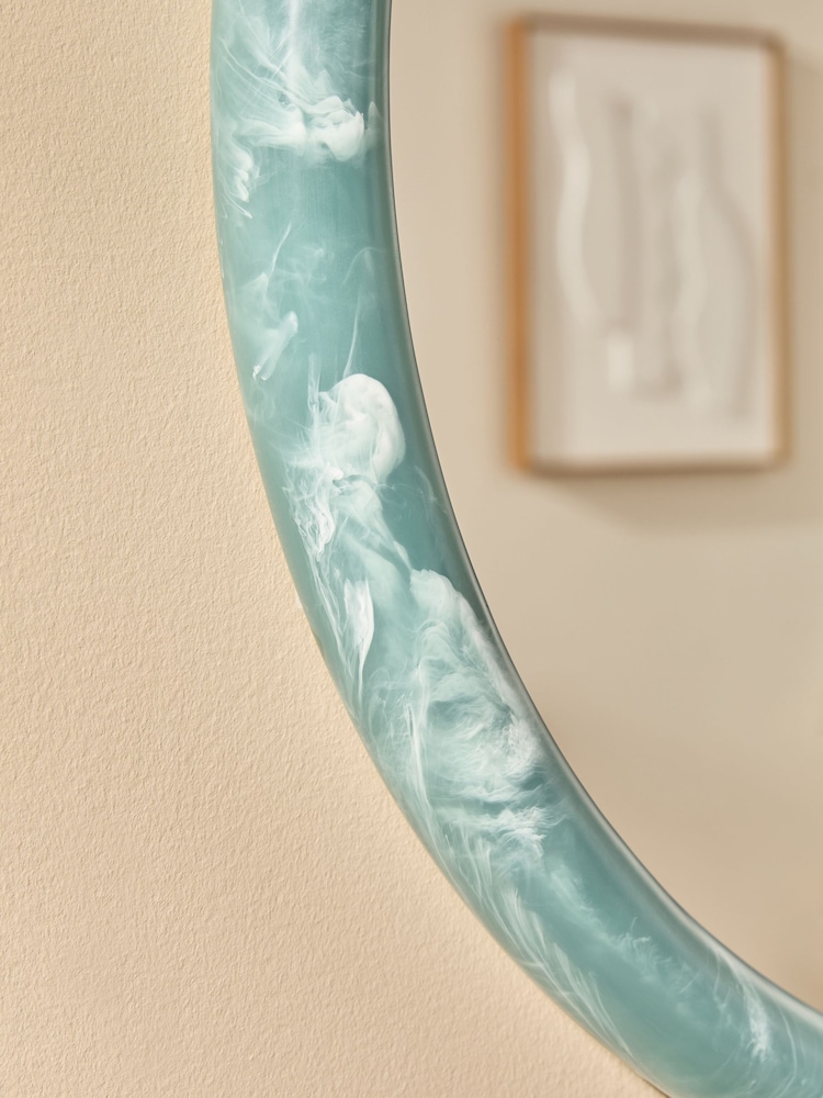 MADE.COM Blue Nina Resin Mirror - Image 2 of 4