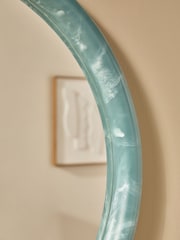MADE.COM Blue Nina Resin Mirror - Image 3 of 4
