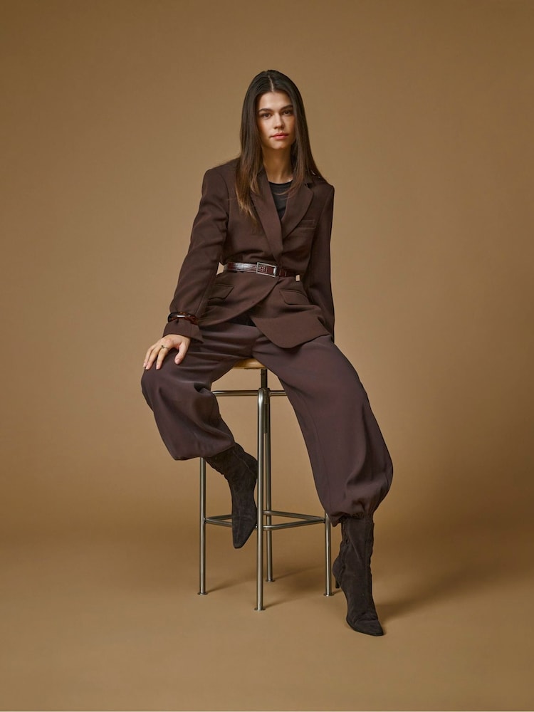 JDY Chocolate Brown Balloon Trousers - תמונה 1 מתוך 3 JDY Chocolate Brown Balloon Trousers - תמונה 1 מתוך 3