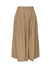 JDY Natural Stone Pleated Midi Skirt - Image 2 of 4
