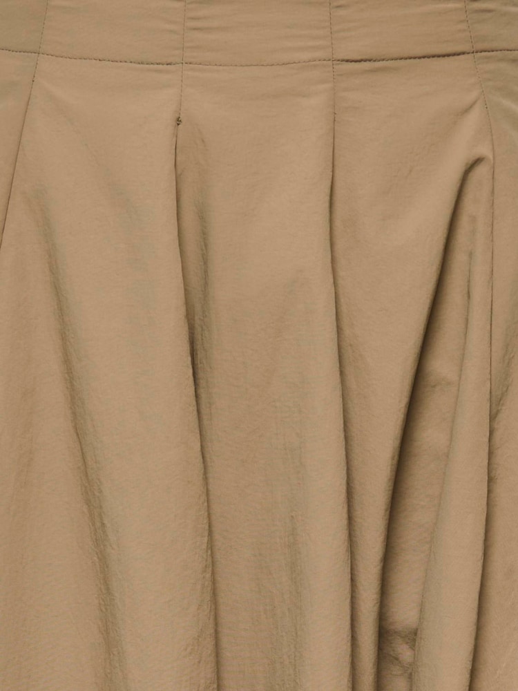 JDY Natural Stone Pleated Midi Skirt - Image 4 of 4
