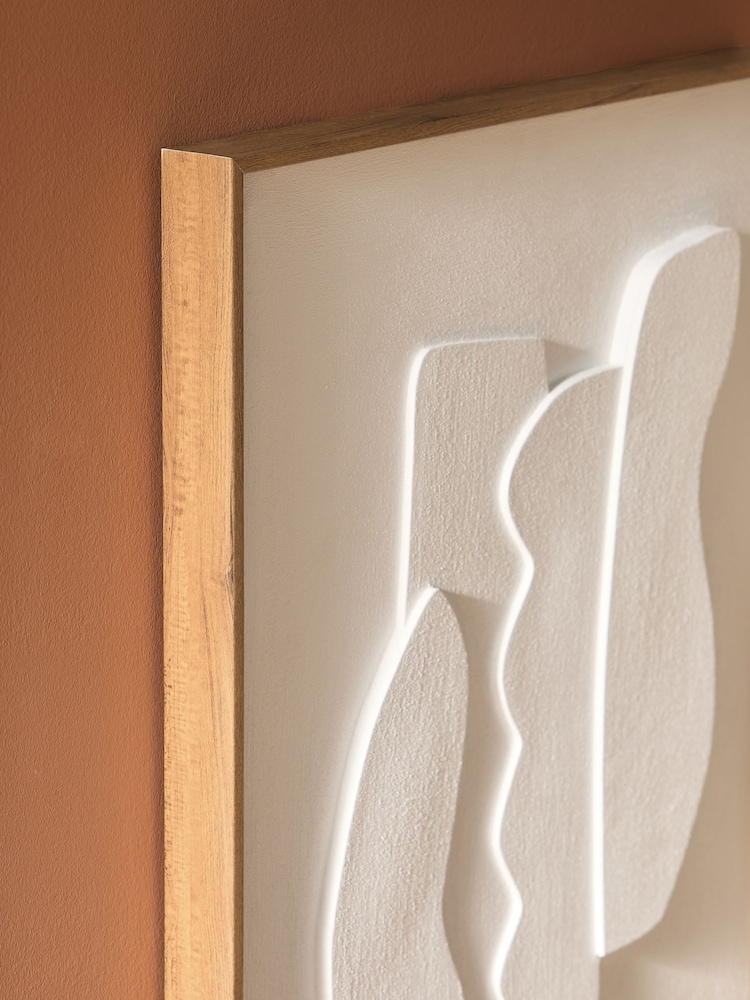 MADE.COM White Dixie Sculptural Wall Art - Image 2 of 3