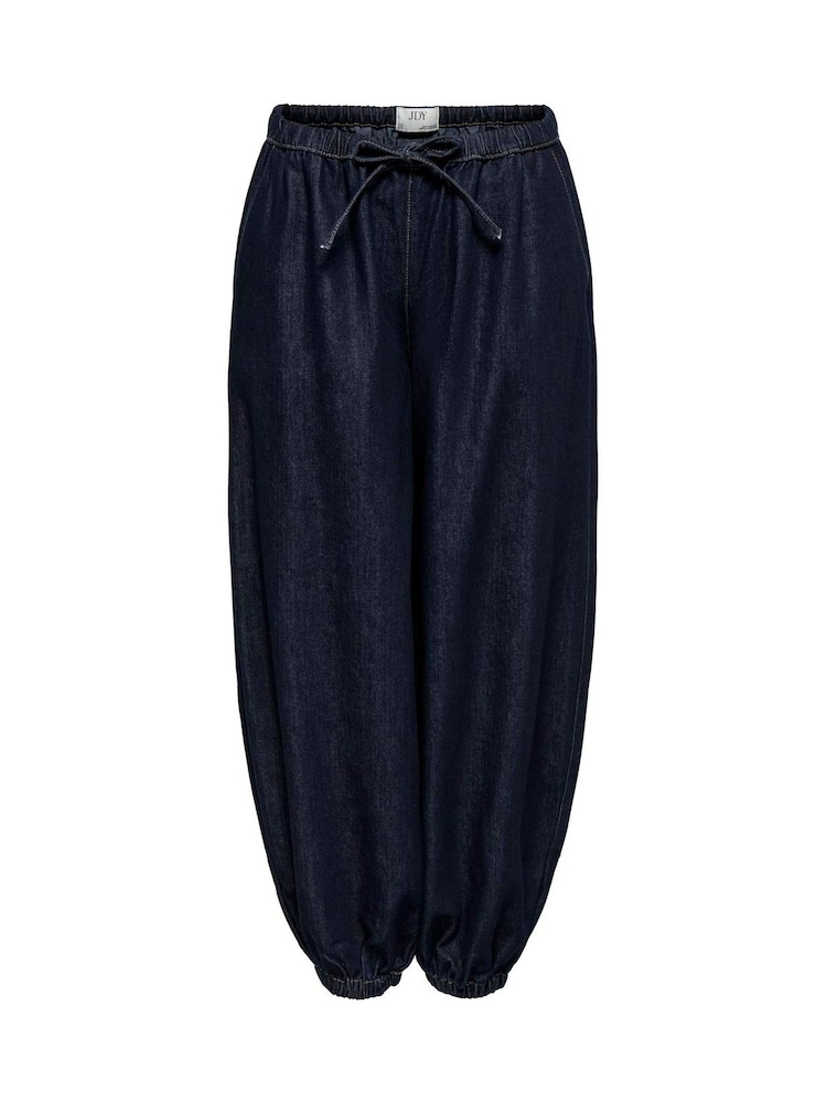 JDY Rinse Denim Tie Waist Balloon Trousers - Image 1 sur 2 JDY Rinse Denim Tie Waist Balloon Trousers - Image 1 sur 2