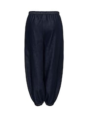JDY Rinse Denim Tie Waist Balloon Trousers - Image 2 sur 2
