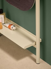 MADE.COM Cream Sylas Full Length Leaner Mirror with Shelf - Image 2 of 4