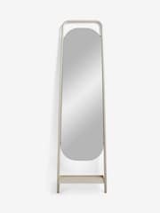 MADE.COM Cream Sylas Full Length Leaner Mirror with Shelf - Image 4 of 4