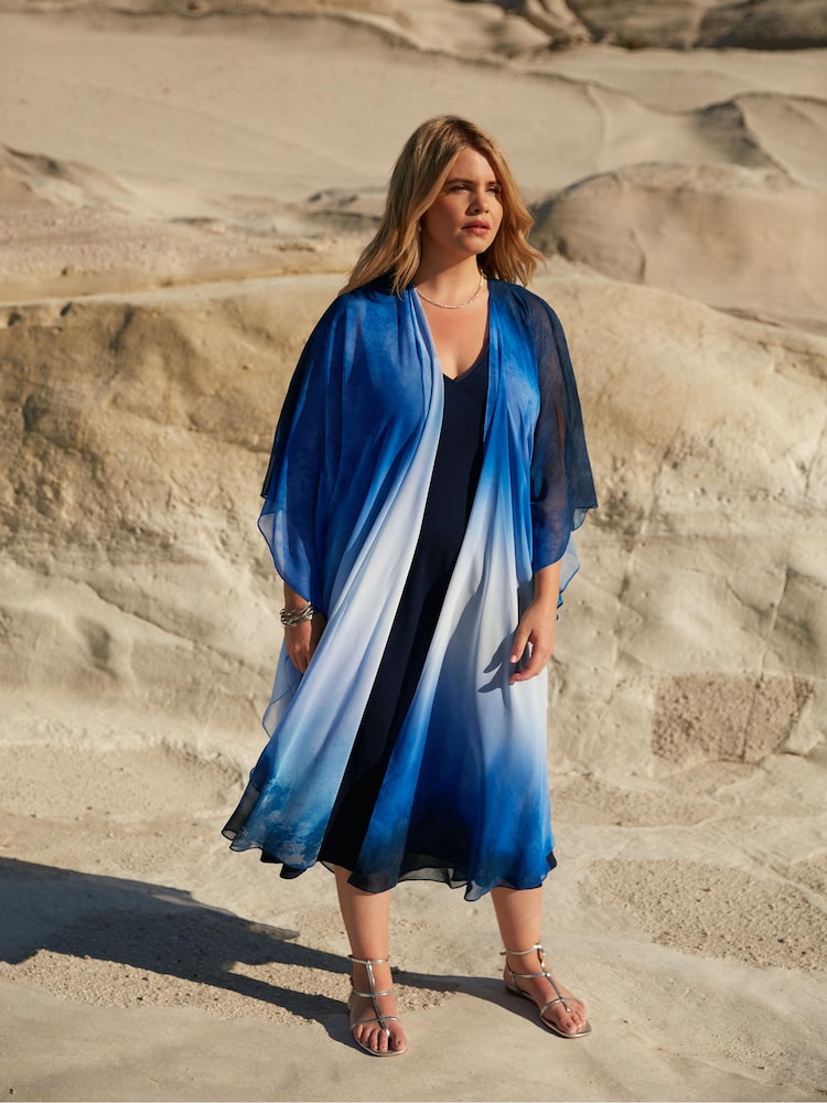 Live Unlimited Curve Kimono mit Print - Bild 2 von 6