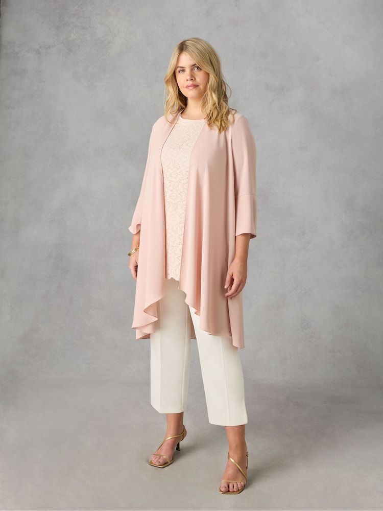 Live Unlimited Pink Curve Waterfall Jacket - Image 1 of 3