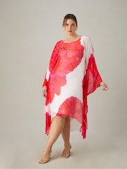 Live Unlimited Curve Floral Maxi Kaftan - Bild 3 von 5