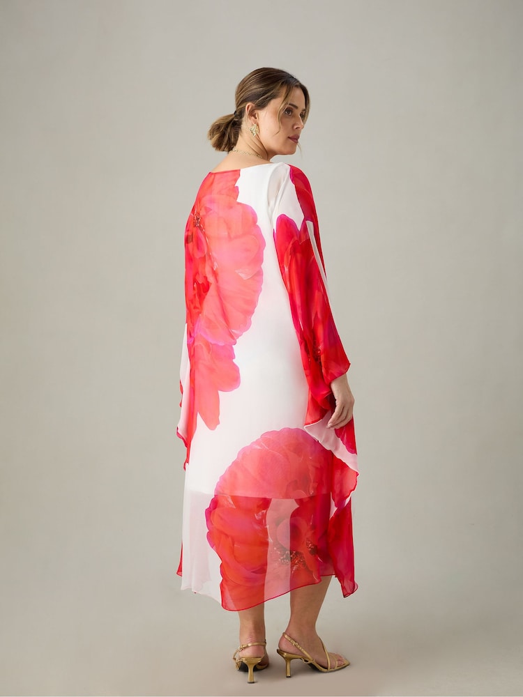 Live Unlimited Curve Floral Maxi Kaftan - Bild 5 von 5