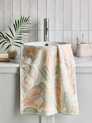 Multi Parrot Palm Leaf 100% Cotton Towel - Image 2 of 6