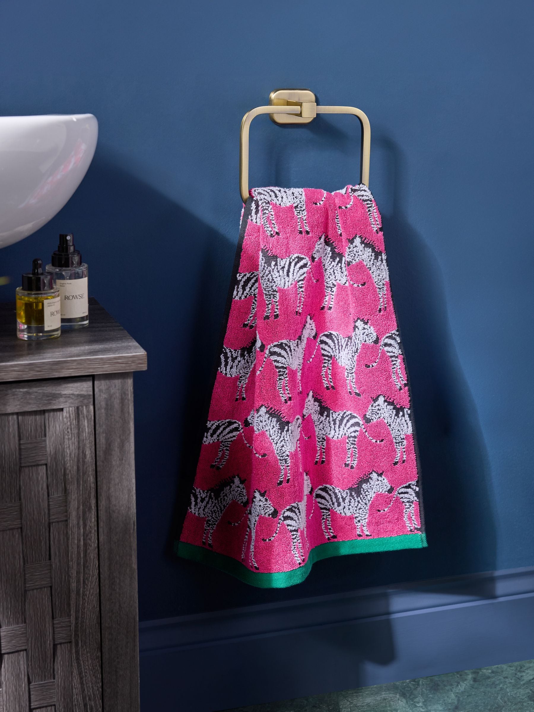 Buy Pink Zebra 100% Cotton Towels from Next USA