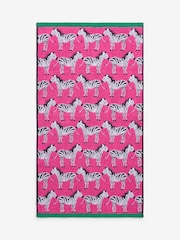 Pink Zebra 100% Cotton Towels - Image 4 of 5