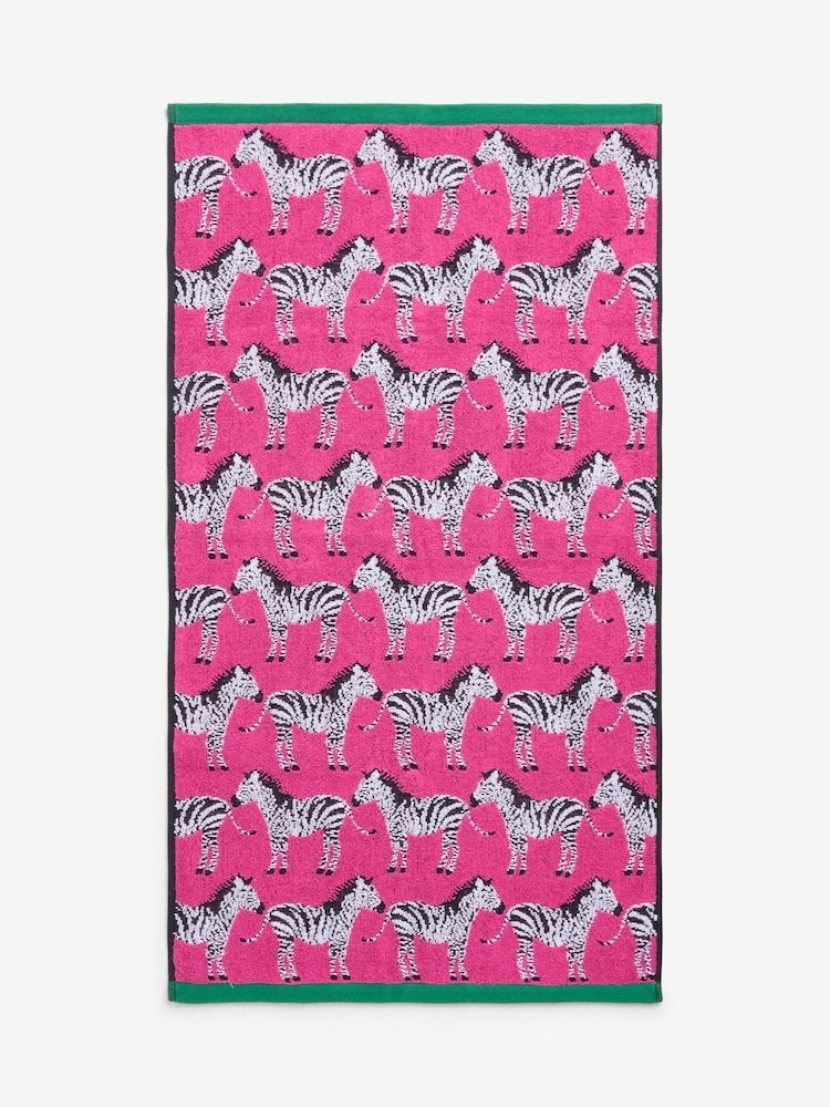 Pink Zebra 100% Cotton Towels - Image 4 of 5