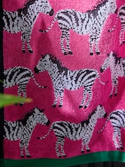 Pink Zebra 100% Cotton Towels - Image 5 of 5