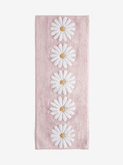 Badematte aus 100 % Baumwolle mit Gänseblümchendesign - Bild 3 von 3