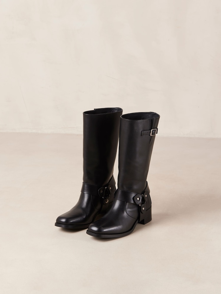 Alohas Black Rocky Leather Boots - Image 6 of 6